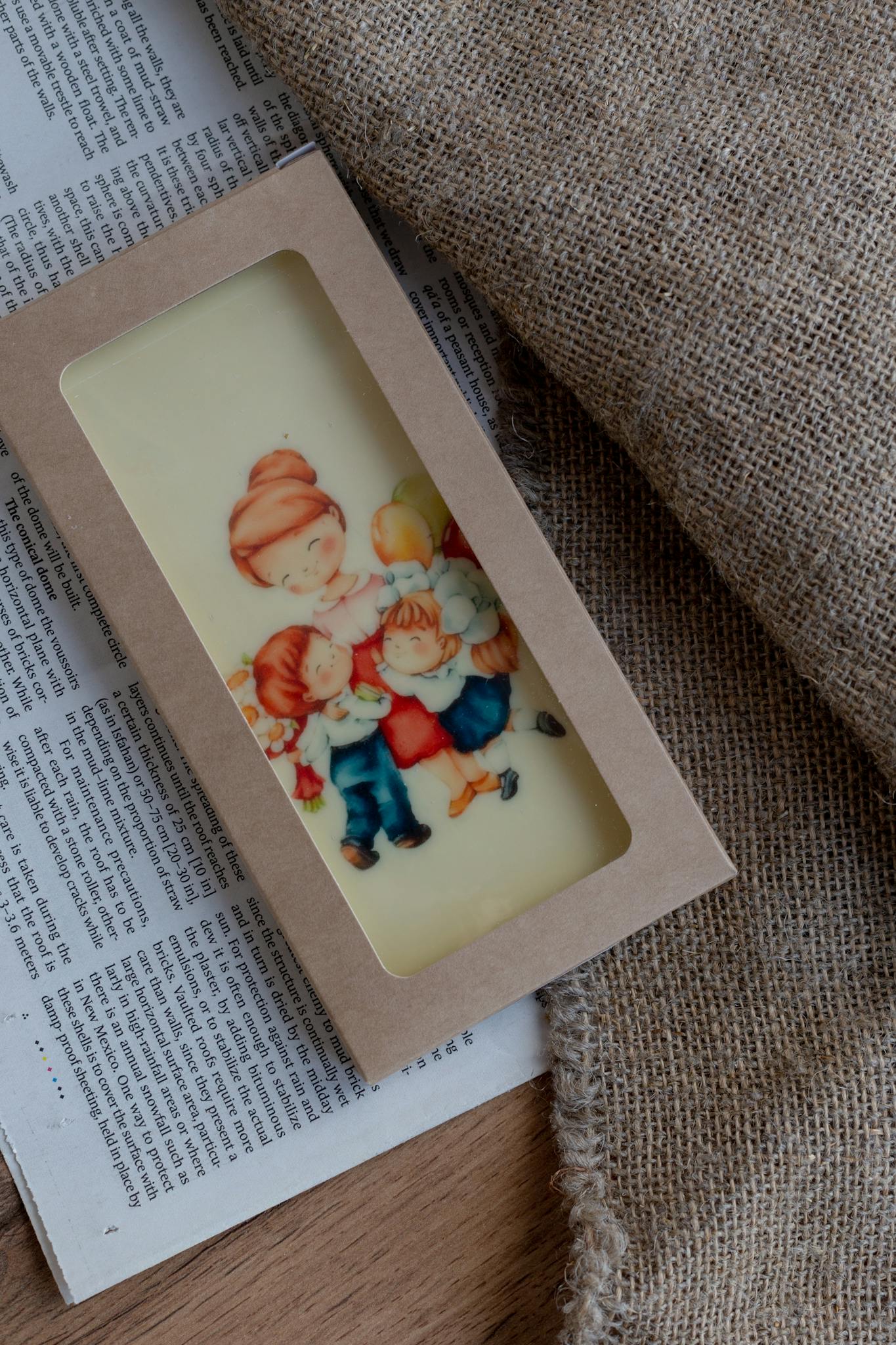Tablette de chocolat peinte